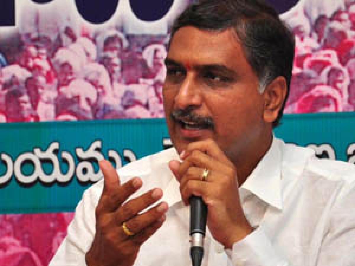 Harish Rao throws a challenge on water projects in the state